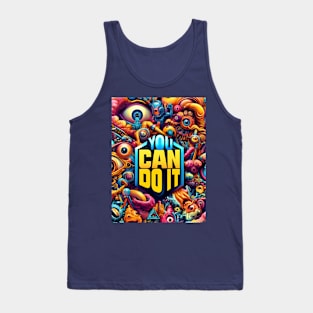 You Can Do It - Alien Motif Tank Top